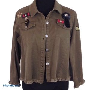 Anthropologie Guest Editor Military Style Jacket